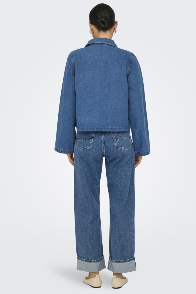 ONLTHORA LS BOW SHIRT DNM CS GUA 15357228 Medium Blue Denim